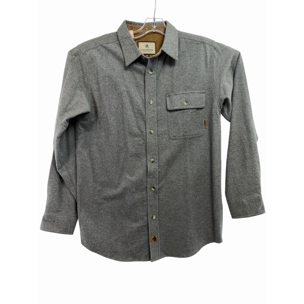 Legendary Whitetails  Grey Flannel Shirt Sz Medium (N39) NW/OTs